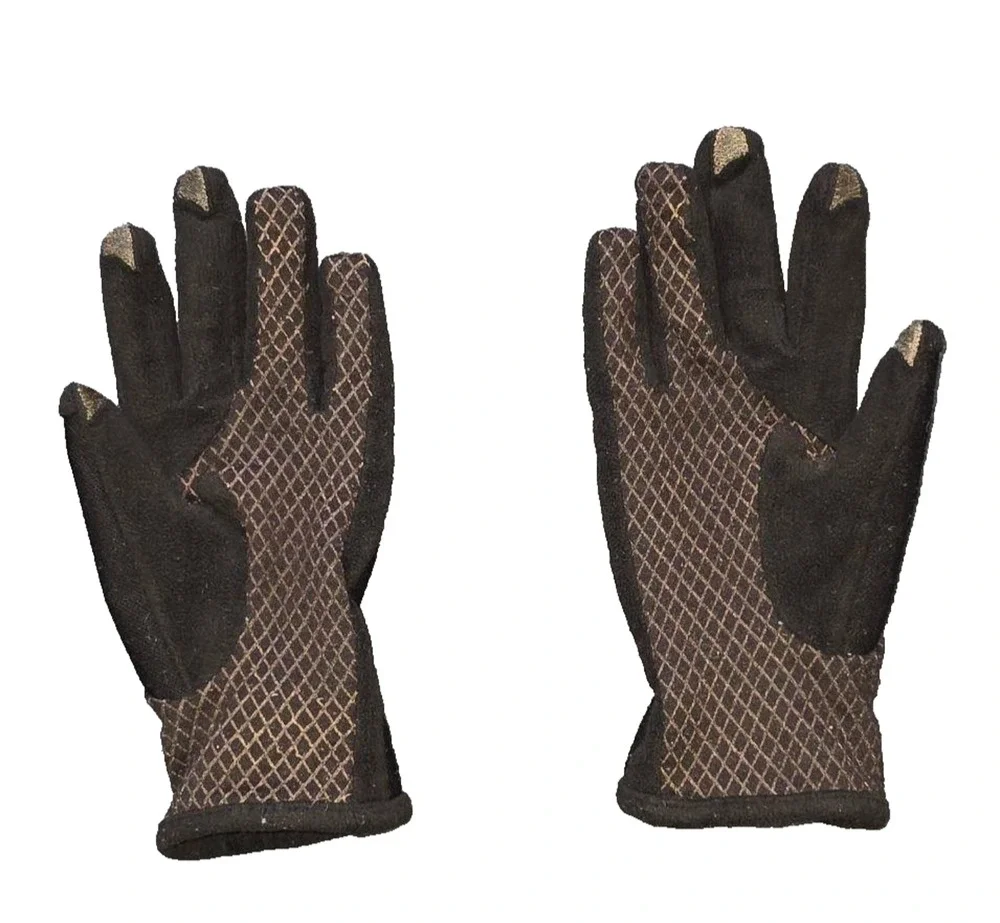 Glabse black fabric gloves A010143